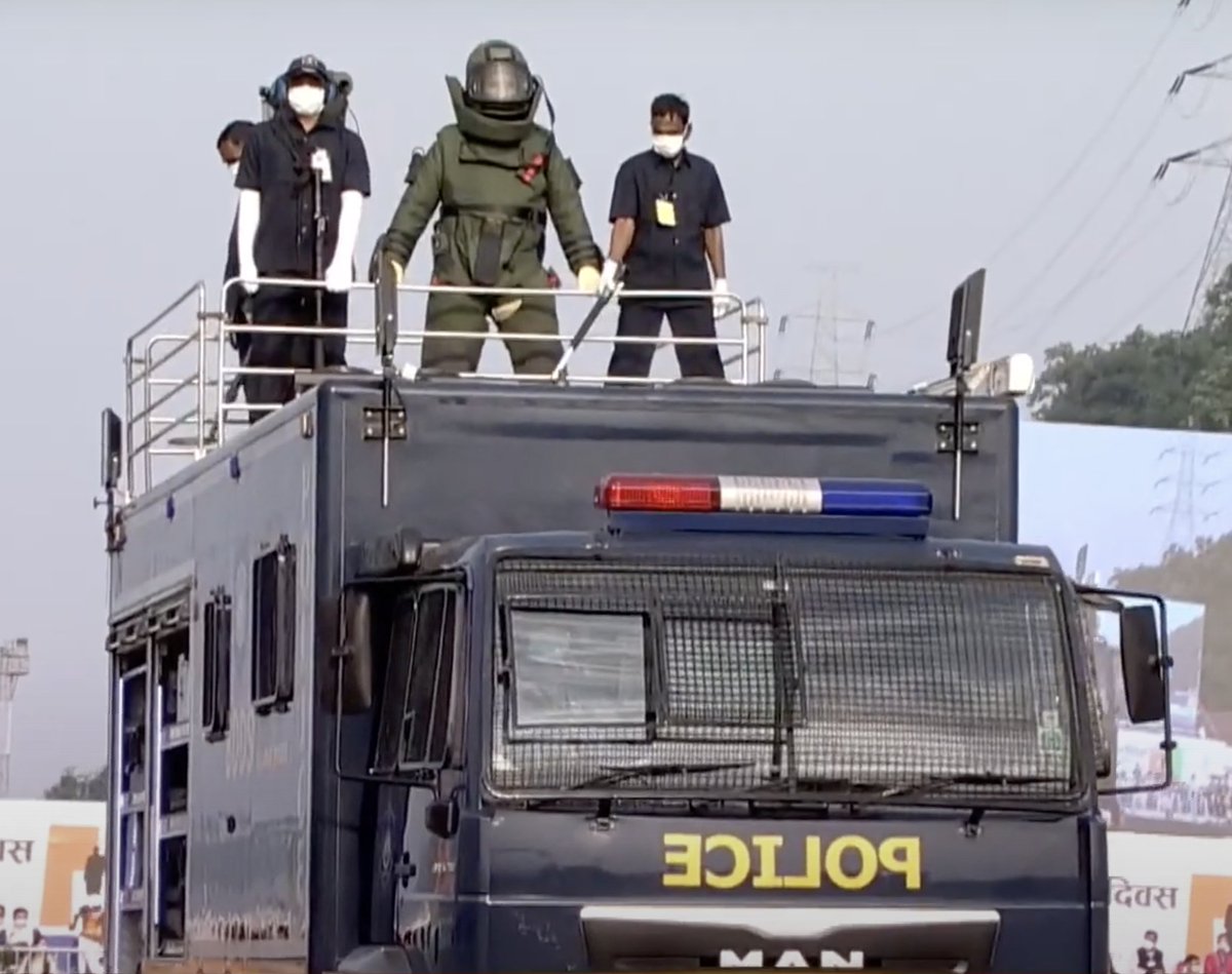 Ahmedabad Police's Bomb Detection and disposable (BDDS) vehicle and command unit