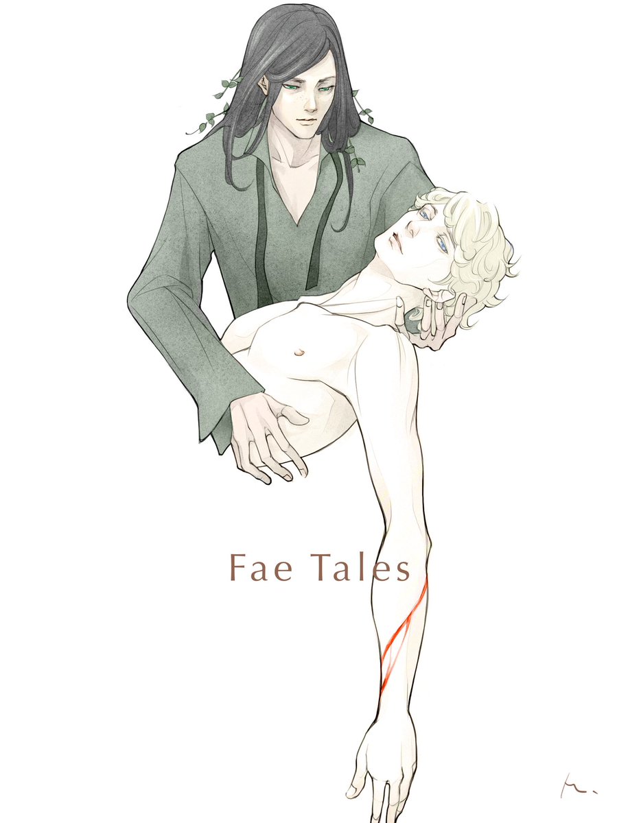 deepseabed's tweet image. I can’t contain my love for them. &amp;lt;3 Augus and Gwyn from Fae Tales written by amazing @Ravenari. Fae Talesすばらしすぎるので、みんな読んで、、、
#FaeTales #fanart #ファンアート #イラスト #iPadPro #ApplePencil #art #illustration #drawing #日々描く
