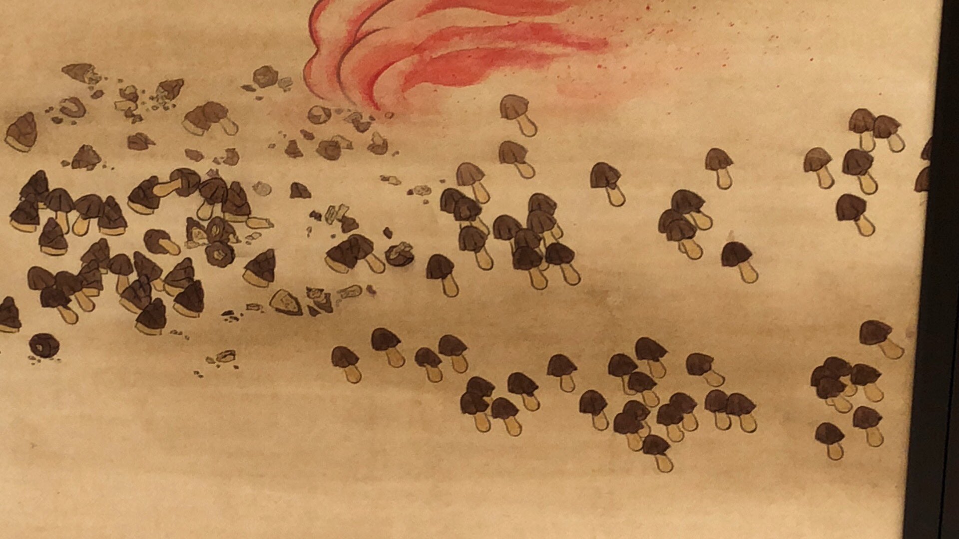 マエダ きのこたけのこ論争などという児戯があるが この屏風絵はとても良い 網走出身の葛西由香による 明治物語 T Co Puau5c5nxl Twitter