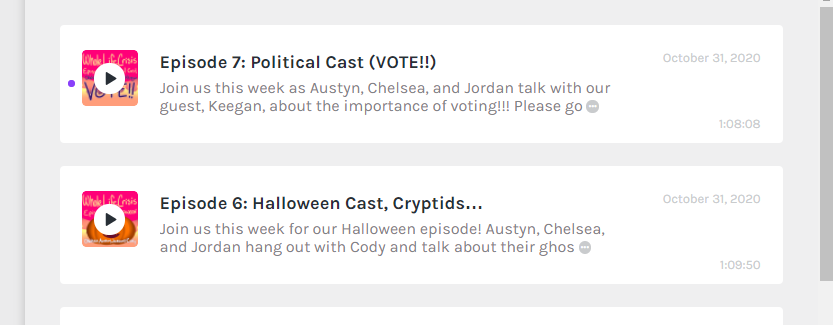 WholeLifePod's tweet photo. DOUBLE EPISODE OUT EARLY YEEEEY
(will do an actual post in the morning lol good night everyone!! Happy Halloween!!!!!)
https://t.co/64WZYB452k https://t.co/zEVYfeFHX3