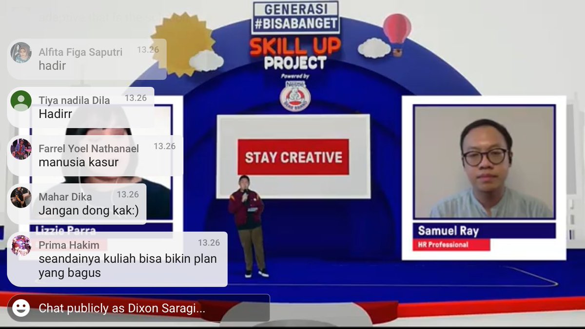 #GenerasiBisaBanget #SkillUpProject Now Live on Youtube, watch live: generasibisabanget.inspigo.id