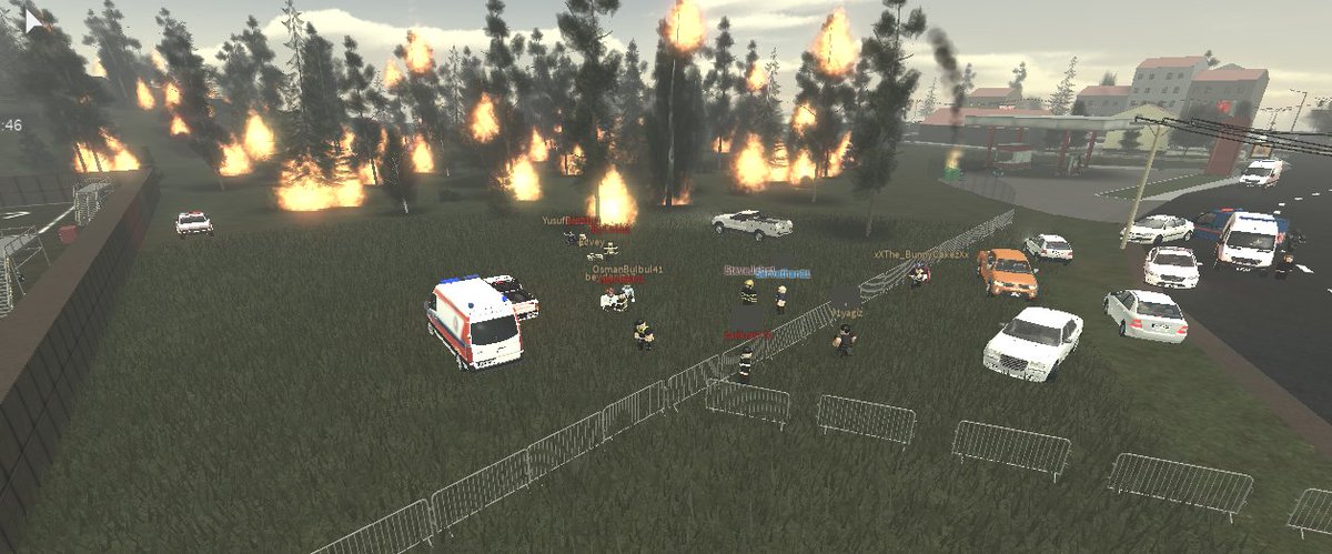16:10-21:46 yesterday a big fire occured at the forest, near the gendarme base and the petrol station. Luckily the petrol station did not caught in fire. Unfortunately some animals lost their lives. Many rescue units arrived the scene.