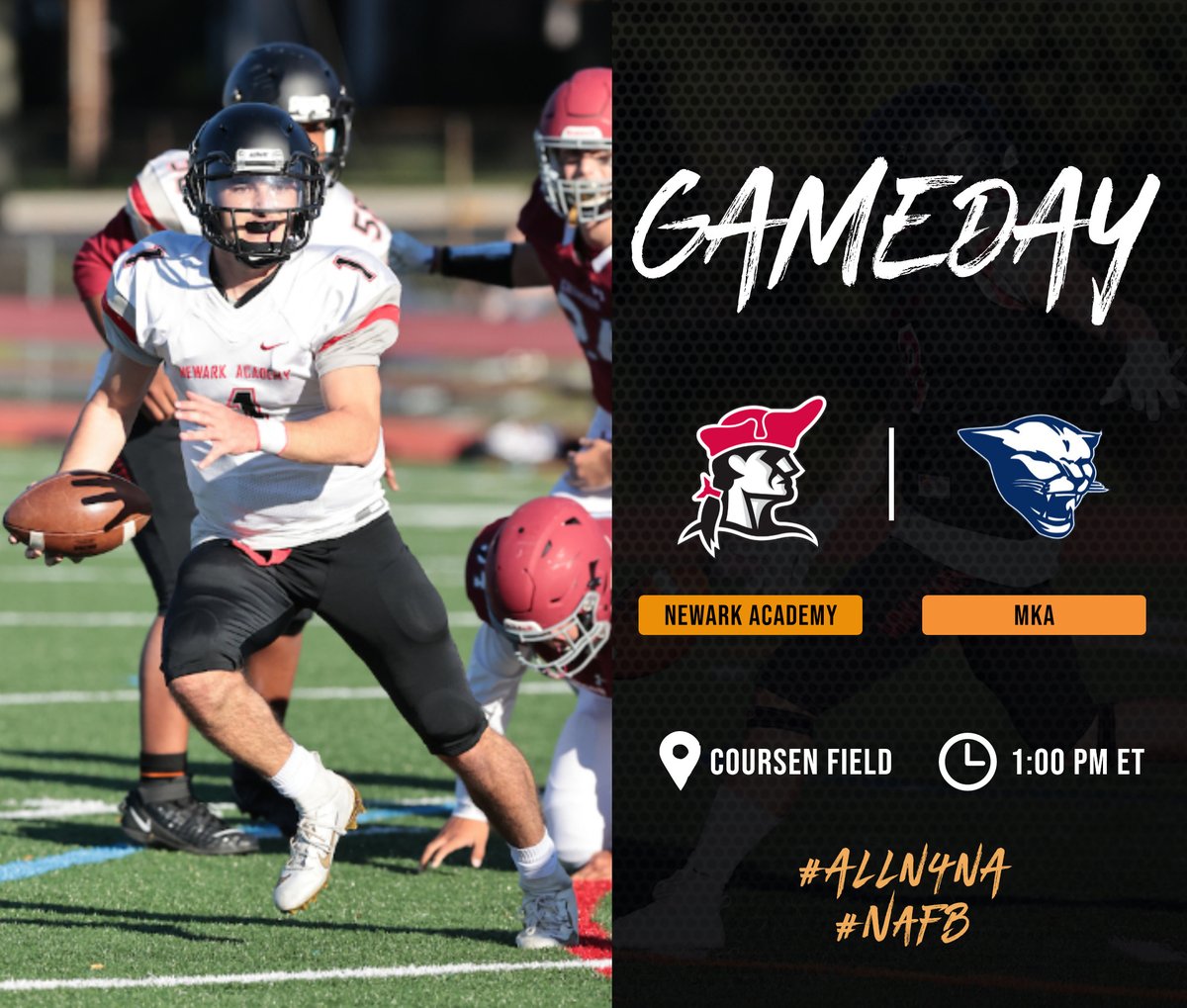 NA_Minutemen's tweet photo. HAPPY HALLOWEEN!  Before you go out celebrating the holiday stop by the Newark Academy campus to check out girls soccer at 10am vs Livingston followed by football vs MKA at 1pm! #LETSGONA https://t.co/oiewm1X5Du