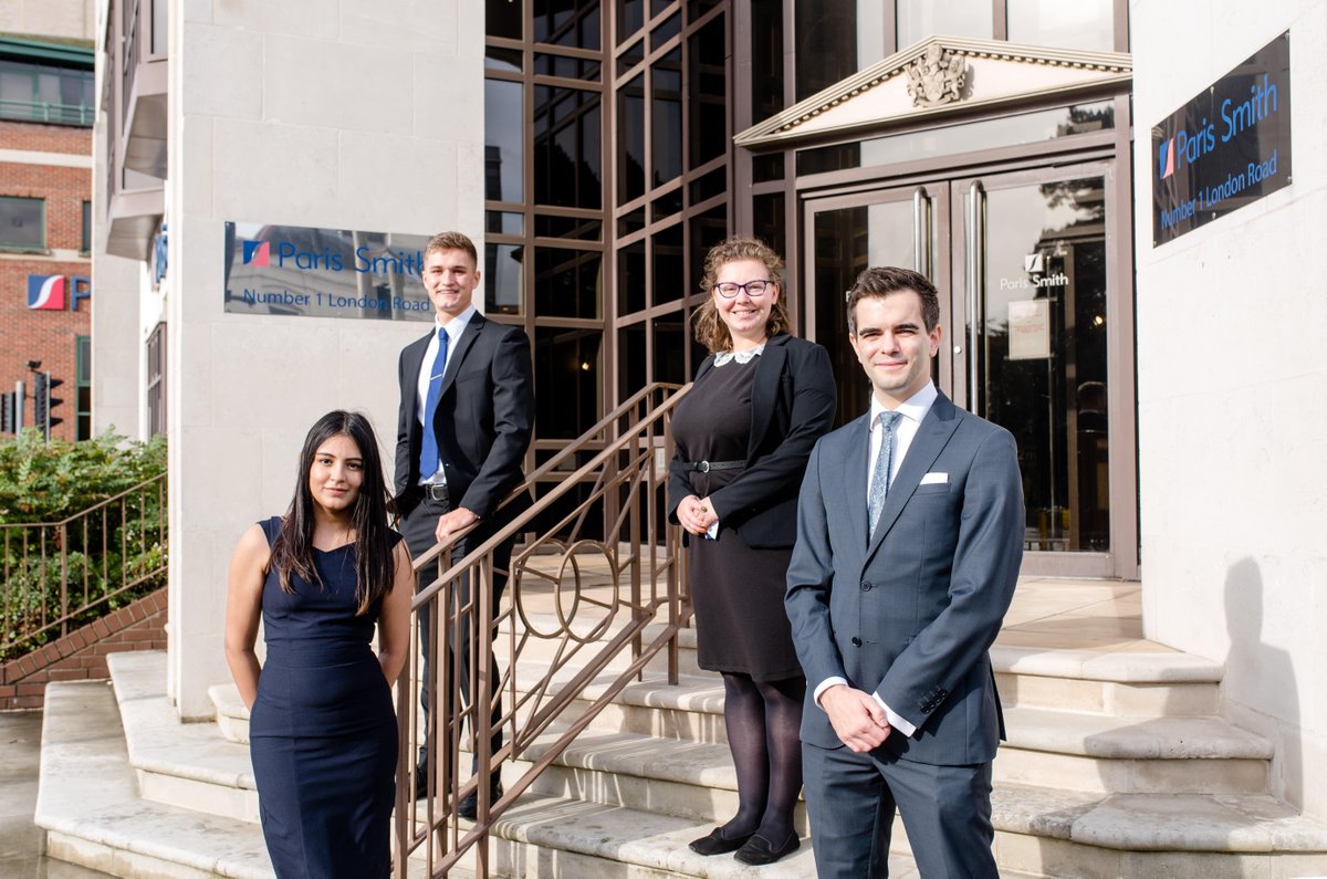 ParisSmithLLP's tweet photo. "Paris Smith continues to invest in its people." We are delighted to announce the recruitment of of 4 new trainee solicitors. Take a look at our #pressrelease for more info: https://t.co/xunKwBUCFR #Legalcareers #WeAreParisSmith https://t.co/tZ1UEDBifT