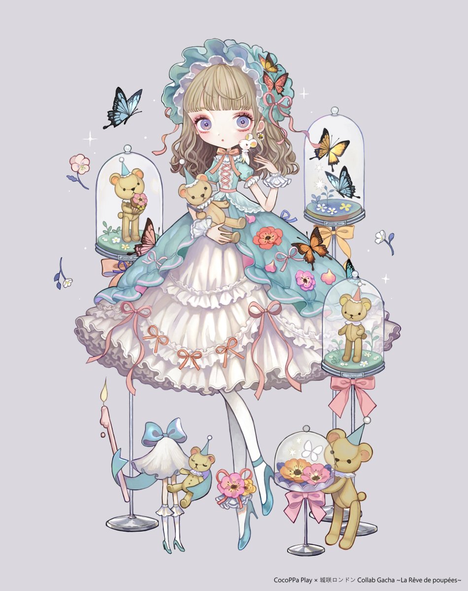 「アバター着せ替えアプリ「CocoPPa Play 」
?イラストレーターコラボ 」|城咲ロンドンのイラスト