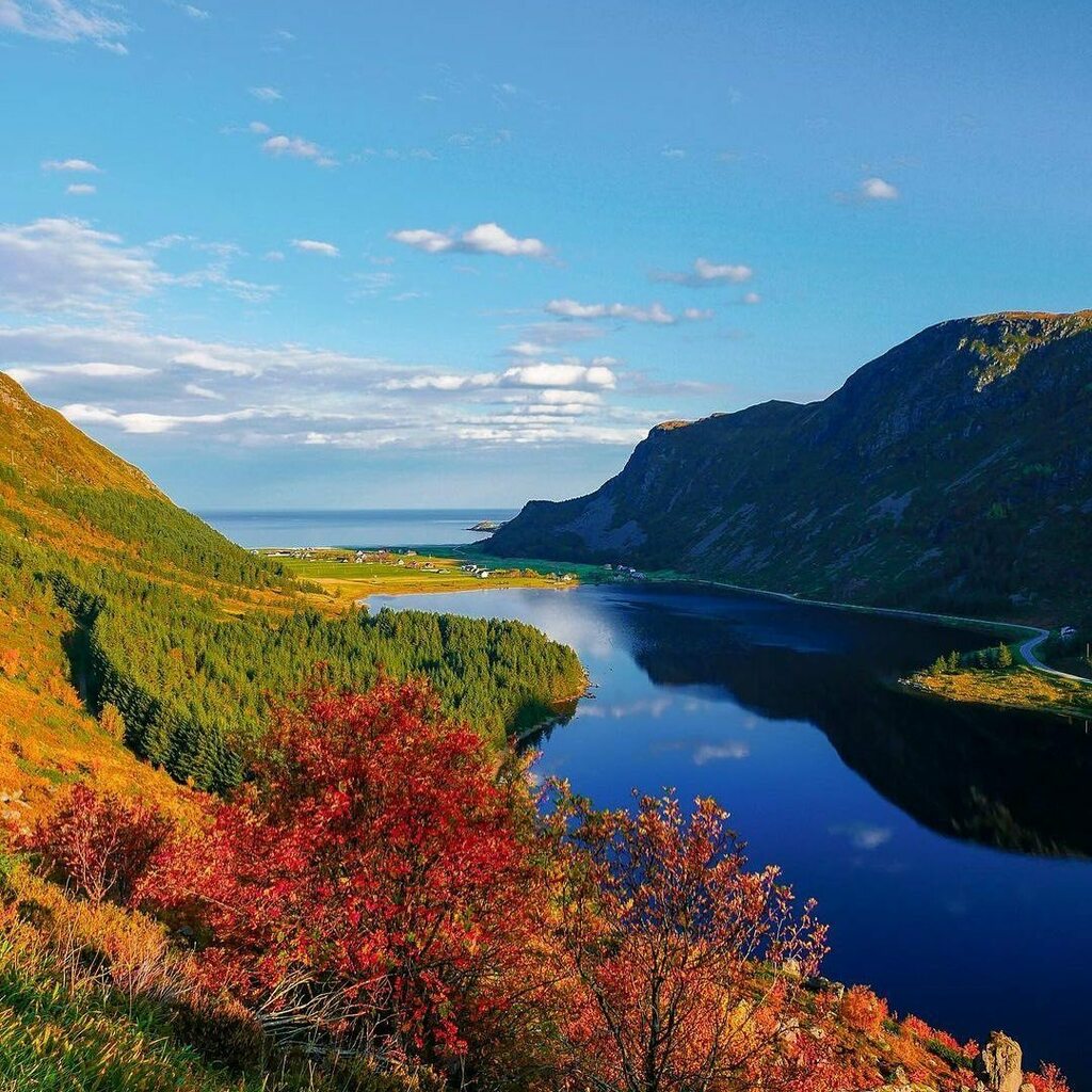 Refvik i flotte haustfargar! 

📸 @mountainsofnorway instagr.am/p/CHAYM-EsQKz/
