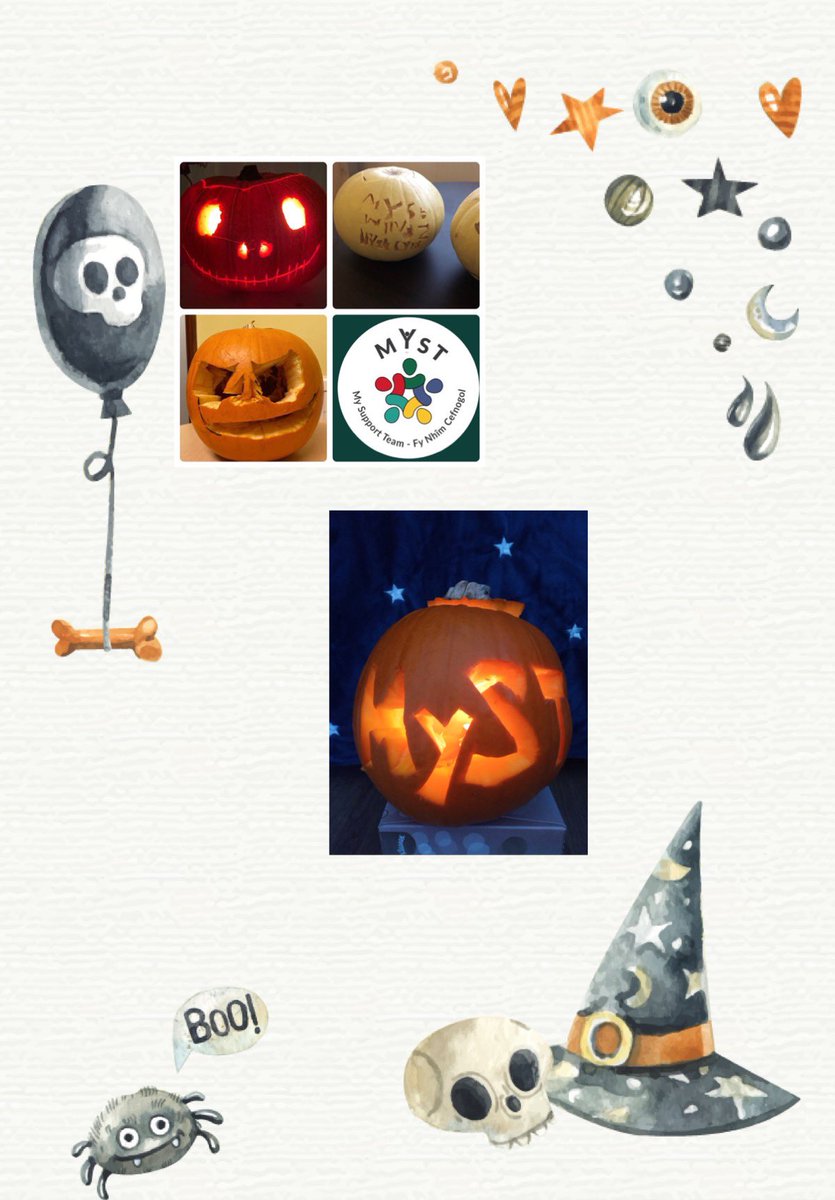 MySupportTeam_'s tweet image. 🎃Happy Halloween 🎃 from all of us @MySTFostering Thanks to our young people’s art work we have the perfect pictures 👻🎃💀#HappyHalloween2020 #MySupportTeam #pumpkincarving #boo @torfaencouncil @CaerphillyCBC @BlaenauGwentCBC @MonmouthshireCC @NewportCouncil
