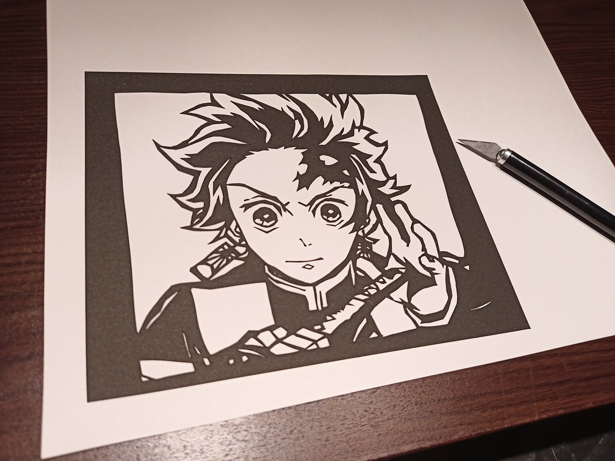 H 鬼滅の刃切り絵 Etiketa Sto Twitter