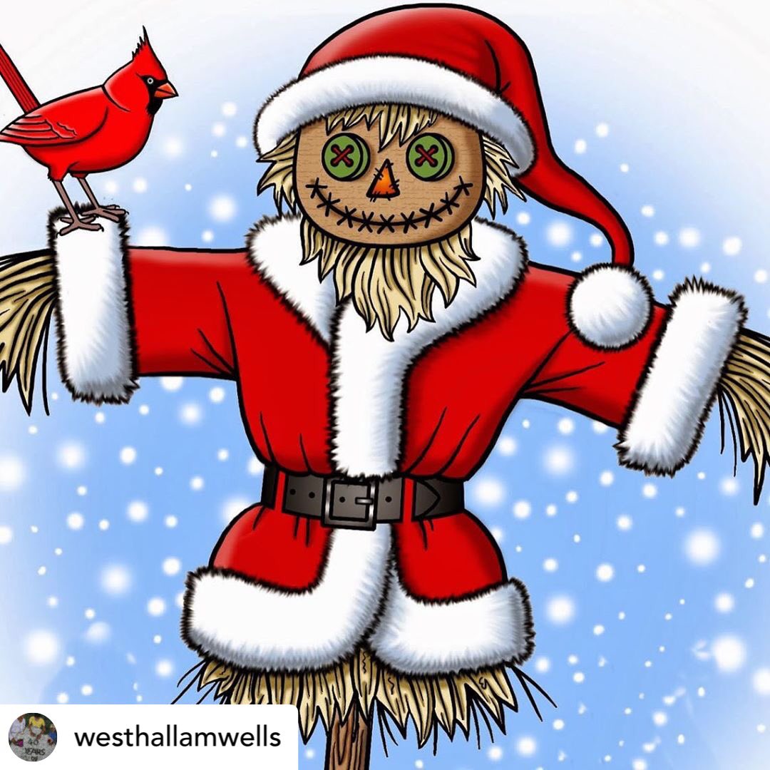 HallamWells's tweet image. Winter scarecrow trail launched in West Hallam, bringing some cheer to what is increasingly looking like a difficult time ahead - details westhallamscarecrows.org.uk