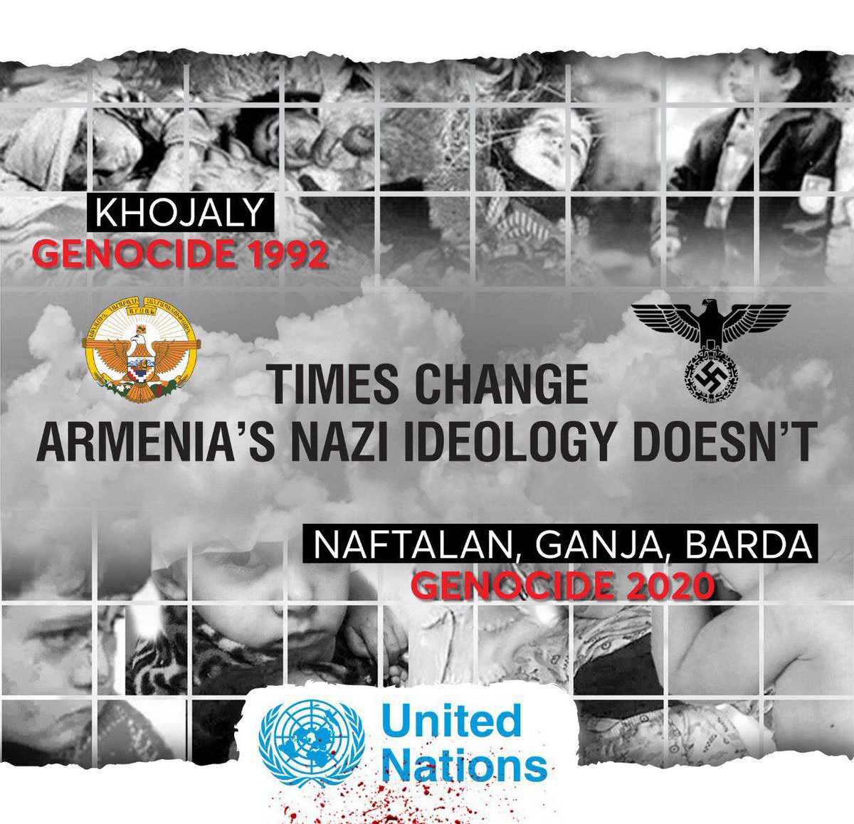 FidanIsmaiil's tweet photo. Terrorism is a state policy in #Armenia. Ethnic cleansing of Azerbaijanis is a part of their ideology. The world have to investigate this. Nazis to be stopped immediately. #StopArmenianOccupation #StopArmenianAggression https://t.co/DeT1noBAk7