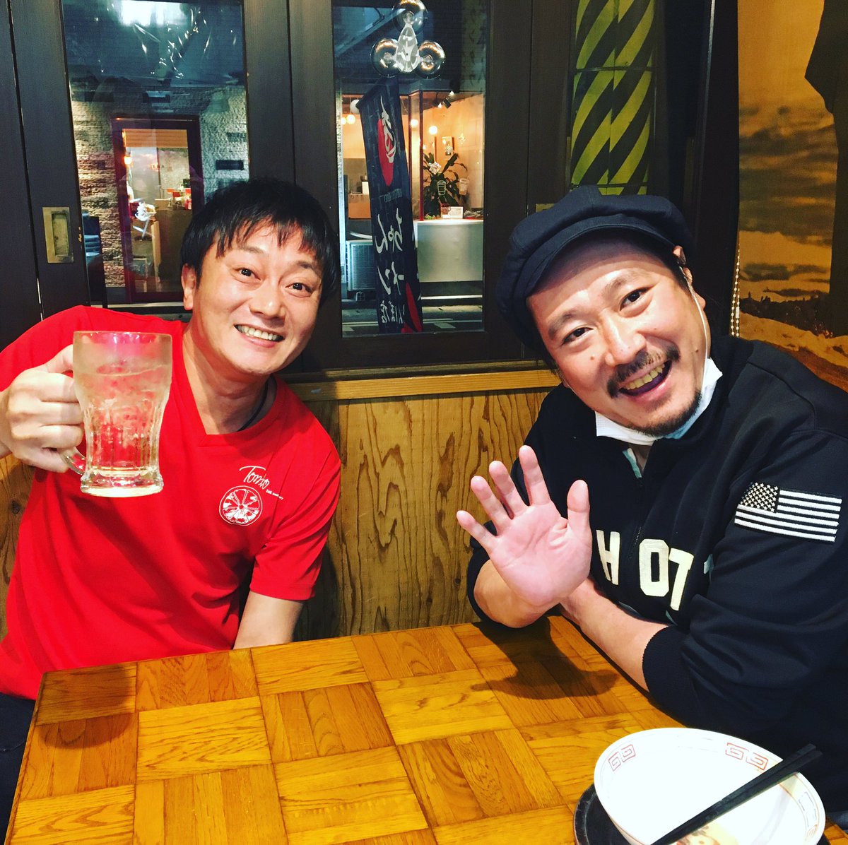 あかみねとんぼ On Twitter 秀ちゃんラーメンとんぼ店 夜営業 よしもと福岡の劇場出番を終えて 笑い飯西田 さんに御来店頂きました いつもですがずっと面白い 今宵も笑い酒でした ありがとうございました M1チャンピオン