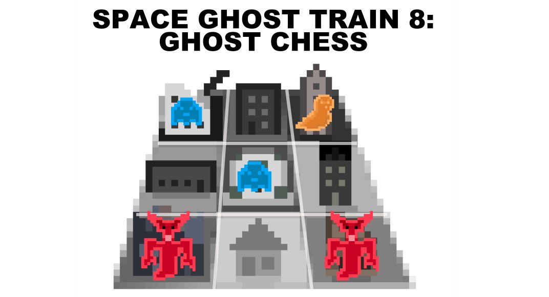 aucksAdventures's tweet photo. Every Halloween I make a video game. A bit close to the wire, but here is SPACE GHOST TRAIN 8: GHOST CHESS #SpaceGhostTrain #GhostChess #MightNotWork
https://t.co/wrNu4sKZT9 https://t.co/9GyjMMpbXA