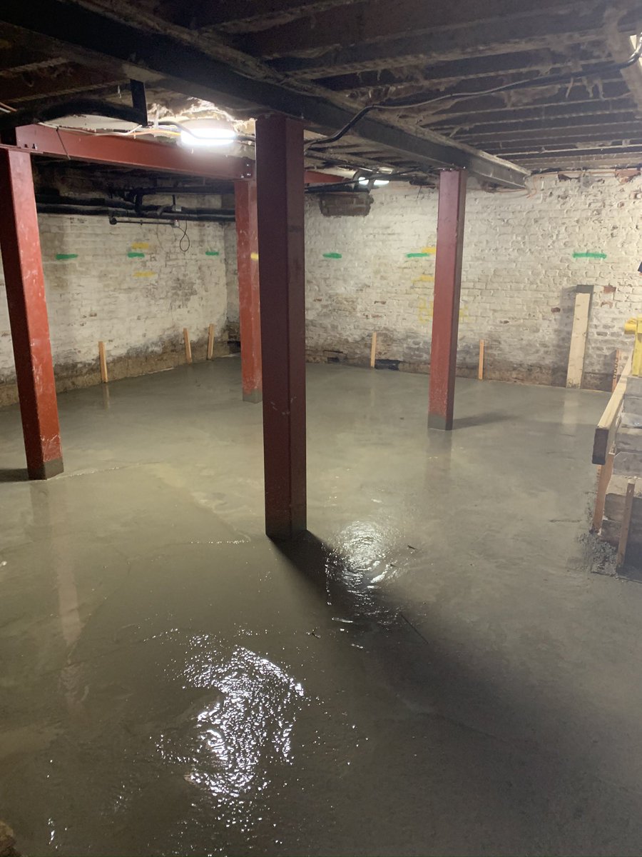 Concrete pour in Newmarket this week 100 Sqm Basement