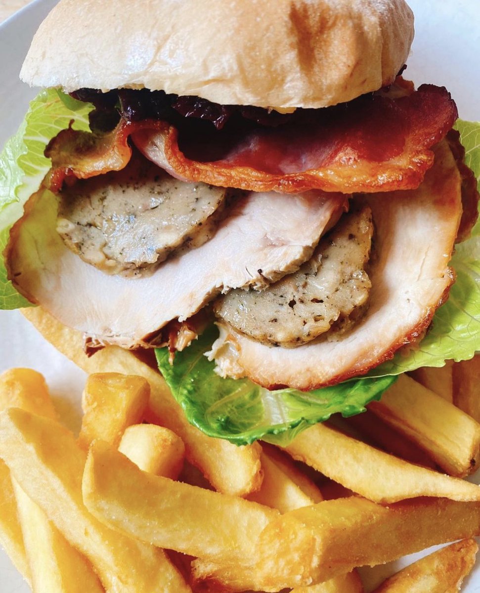 We get our festive vibes on 365 days a year with our Turkey, Bacon, Stuffing and Cranberry sandwich 🥪 🎄

#christmassandwich #blackshawskitchen