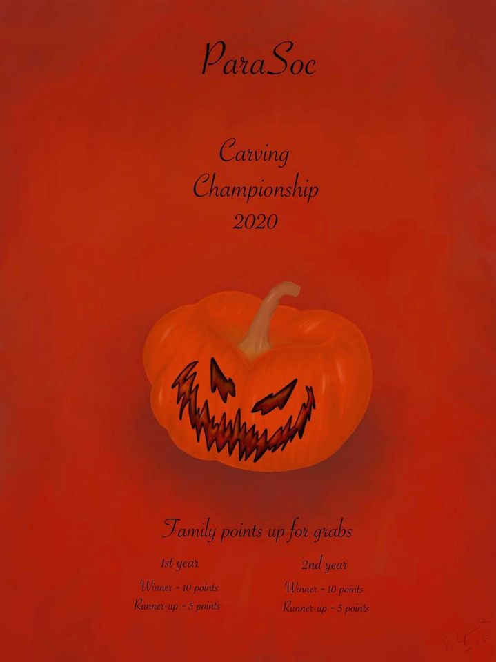 DMU Paramedic Society (@dmusociety) on Twitter photo We hope everyone is having a good Halloween and staying safe! Tonight is the deadline for the medical / paramedic pumpkin competition have your pictures submitted to win points for your teams! Submit them via message here or directly to <a href="/RebeccaAckroyd2/">Rebecca Ackroyd</a>
DEADLINE: 16:30 We hope everyone is having a good Halloween and staying safe! Tonight is the deadline for the medical / paramedic pumpkin competition have your pictures submitted to win points for your teams! Submit them via message here or directly to <a href="/RebeccaAckroyd2/">Rebecca Ackroyd</a>
DEADLINE: 16:30
