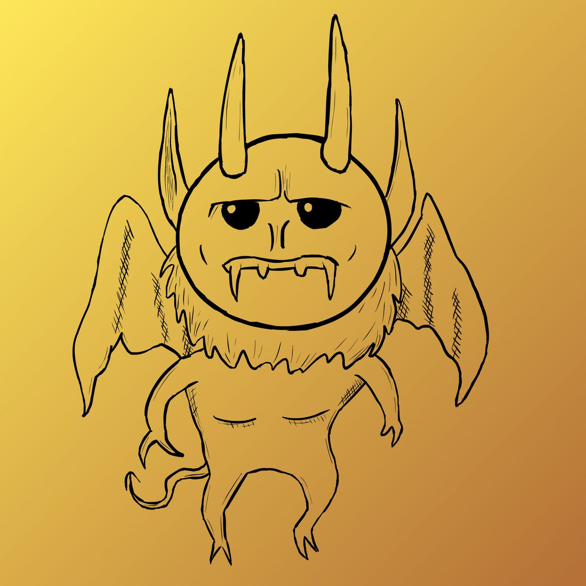 Gamesquidable's tweet photo. I drew a Krampus! @edmundmcmillen
#adobeflash #flashdrawing #illustration #inktober #drawing #ink #sketch https://t.co/IL3mJciBMX