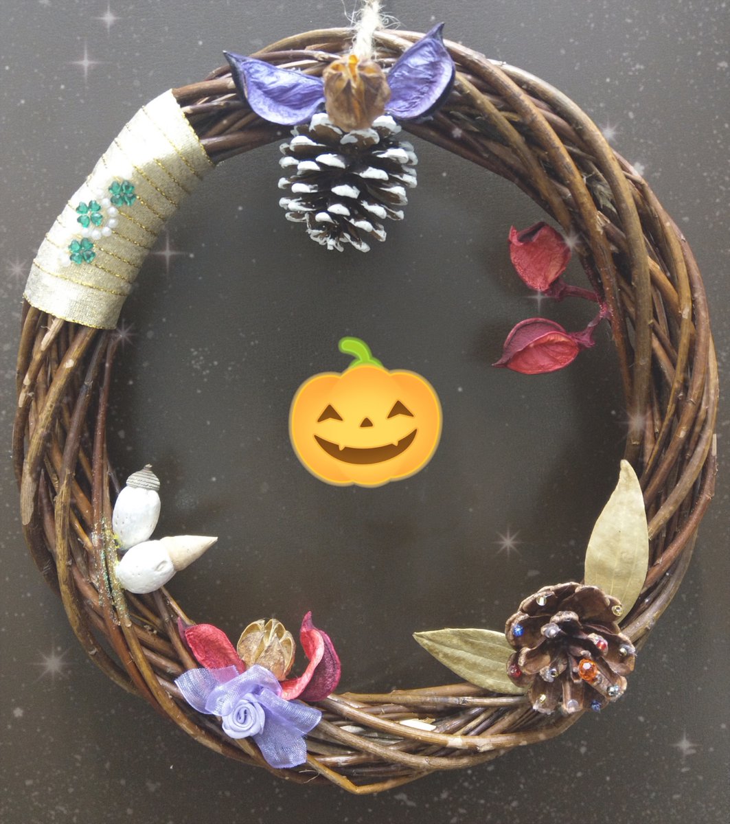 グリーンホール環七野方 大島直伝リース作りをしました 手作り リース ハロウィン