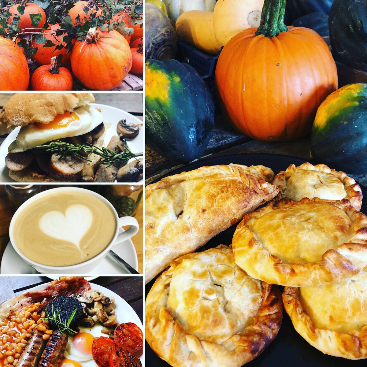 Pumpkins ... pies ... preserves and a plentiful breakfast, lunch or brunch! Our farm butchery and cafe are open Fri and Sat. Socially distanced tables inside and out. #homemade #homereared #homegrown #halloween #pumpkins #meatpies #pasties @suahour taltonmill.co.uk