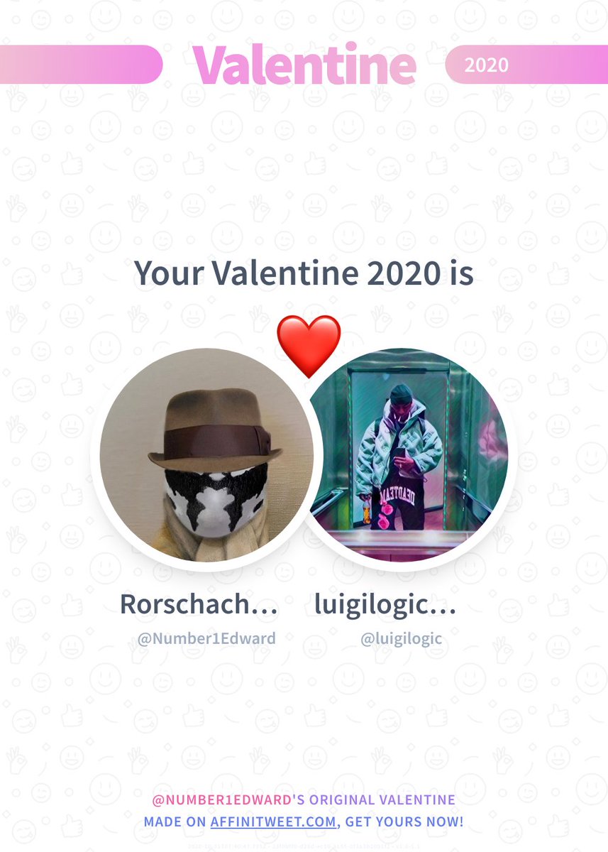 Number1Edward's tweet photo. ✨ Valentine

This year you're mine luigilogic! ❤️
And you, whom will be yours?

➡️ https://t.co/HmG7aDBmWJ https://t.co/uyFrrzYMXD