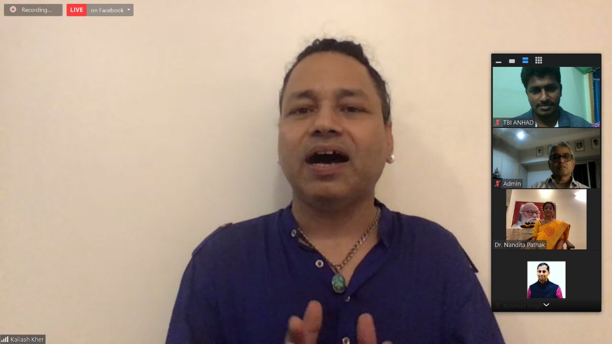 tbifou's tweet photo. Shri. @Kailashkher ji in ANhAD2020, spoke about Rastra Rishi Bharat Ratna Nanaji Deshmukh ji @nanditapathak07 @bharatpathak08 @n4bjp @RohitBondugula @kvkraoindia https://t.co/JP0fATEZ89