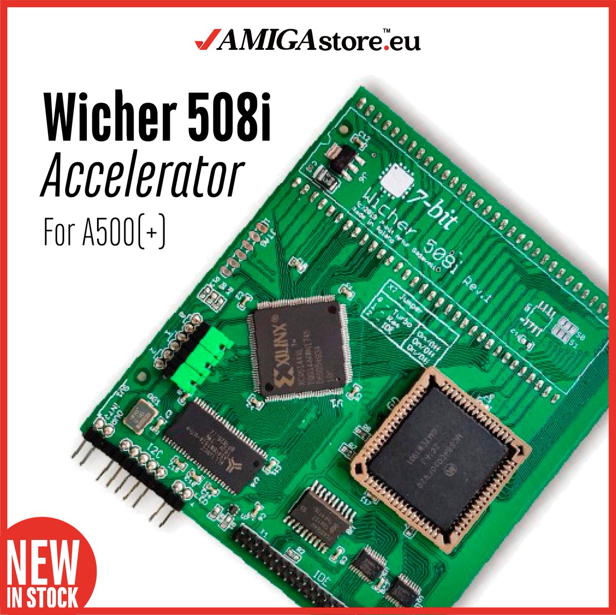 AMIGAstore's tweet photo. #A500(+) #Wicher508i #Accelerator #NEW #ReStock
Optional CPU #Motorola #MC68HC000FN20 20Mhz

#SecondChance at @AMIGAstore.eu™
https://t.co/Udyf9wnfL5

#WeContinueOperating at your trusted #AMIGA_store

#Wicher #Amiga500 #Overclocking #NEW #ReStock #RetroGaming #RetroStore #Amiga https://t.co/mhEHljynB9