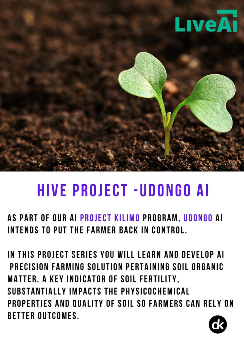 DKLiveAI's tweet photo. Soil Organic Matter is essential for farmers to understand its properties &amp; knowing what to grow, how often to grow and where to grow it! 
Work on similar 𝐇𝐈𝐕𝐄 𝐏𝐫𝐨𝐣𝐞𝐜𝐭𝐬 at LiveAI, in our upcoming 5 week 𝐀𝐩𝐩𝐥𝐢𝐞𝐝 𝐀𝐈 𝐄𝐬𝐬𝐞𝐧𝐭𝐢𝐚𝐥𝐬 course! 
#LiveAI #AI #ML https://t.co/c9Qhi4wI40