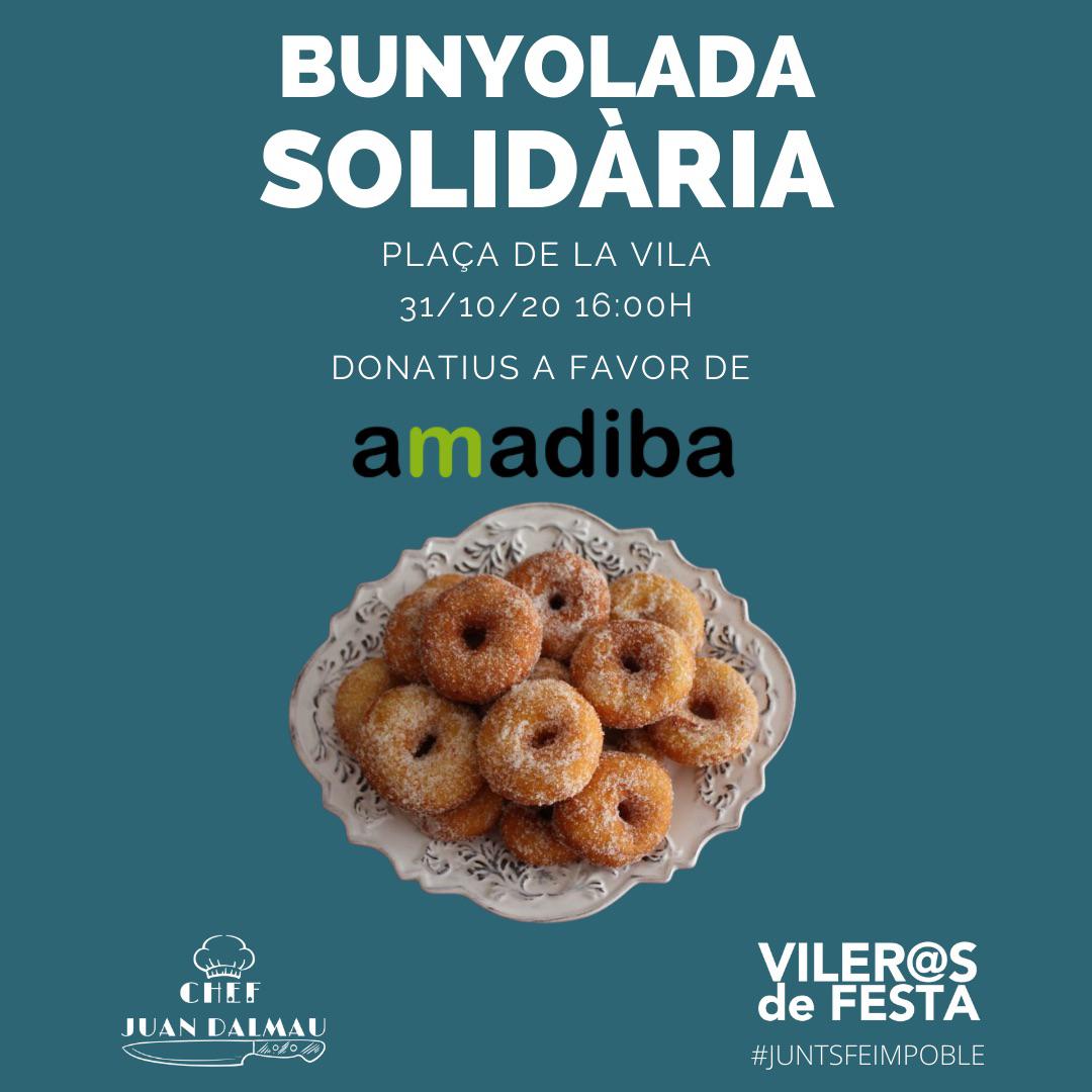 Hoy en santa margarita!!!! Bunyolada solidària a favor de <a href="/AmadibaOng/">Amadiba</a>