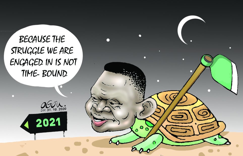 DailyMonitor's tweet photo. Democratic Party has finally submitted their forms with signatures of voters supporting the candidature of Nobert Mao #MonitorToons #MonitorUpdates https://t.co/1uIrN7PylA