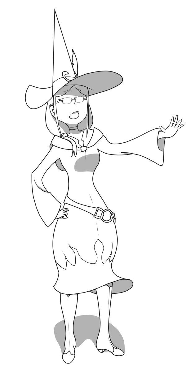 OctopusStraps's tweet image. Due to housing misadventures I'm a couple drawings behind as of day 30 of Inktober.  Here's 1 of 2 drawings since I'm playing catch-up.  Ursula Callistis from LWA.  #inktober #digitalart #LittleWitchAcademia