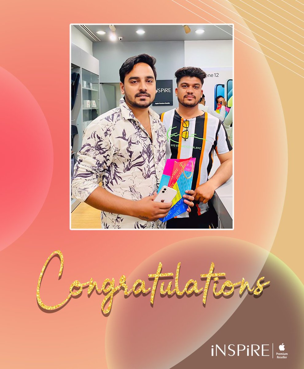 iNSPiREapr's tweet photo. Congratulations on your new iPhone 12
.
.
.
#mynewiphone12 #iPhone12 #iPhone12Pro #happycustomer #iNSPiREKaBharosa #happycustomeralert #happycustomerhere #iPhone12Proudowner #iNSPiRE #iNSPiRENagpur #iNSPiRERaipur #iNSPiREIndore #iNSPiREBhopal #inspireaurangabad https://t.co/IXgUjOx9f5