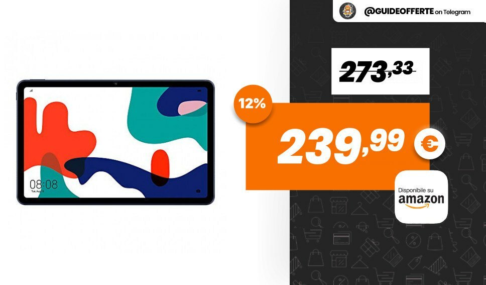 ninjaofferte's tweet photo. MIGLIOR PREZZO DI SEMPRE❗️ ~ Tablet Huawei MatePad WiFi, 64 GB, Midnight Grey

💰 239,99€ anziché 273,33€

Display da 10,4", sistema a quattro speaker con suono 3D, modalità per eBook con bassa luce blu e batteria da 7250 mAh; in calo al minimo storico allo stesso prezzo del … https://t.co/R8Q8vx5KWG