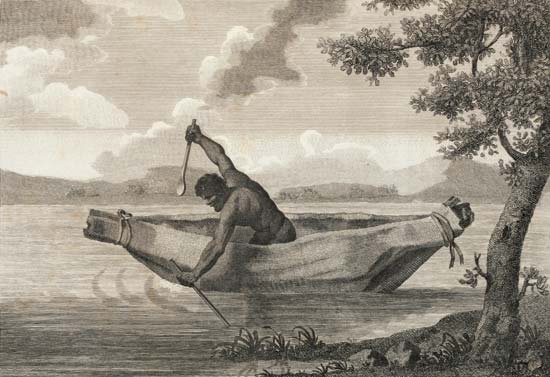 Picture of Pemulwuy, an Australian Aborigine warrior who fought European settlers and was killed in 1802