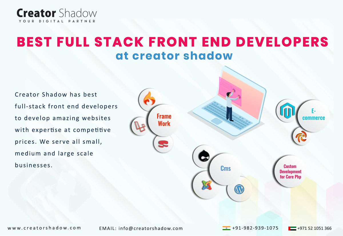 creator_shadow's tweet image. Creator Shadow is a leading software and application development company in Dubai offering top-notch development services all around the globe.
creatorshadow.com/services/full-…
#fullstackdeveloper #fullstackdevlopment #webdevelopment #uae #dubai #creatorshadow