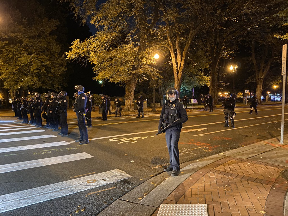 Vancouver police dispersed protesters