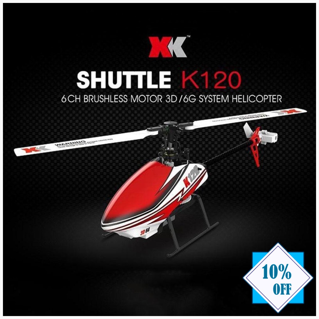 DronesXpress's tweet photo. XK K120 6CH 3D / 6G Flybarless RC Helicopters
Enjoy 10% off with discount code SAVE10 - https://t.co/Ejxb1dWtla 
https://t.co/mU0VuWCIxQ 

#quadcopter #dronesarefun https://t.co/UcEpMfImxl