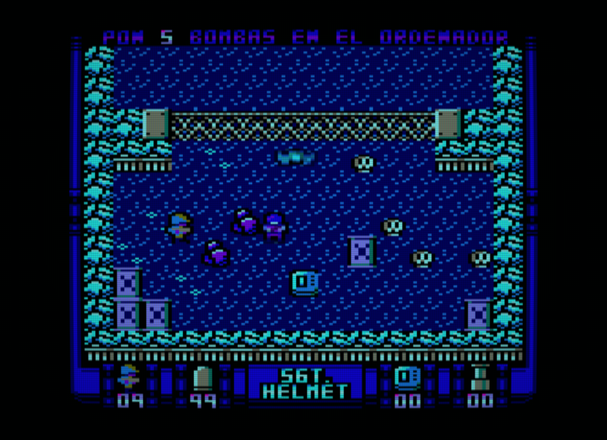 mojon_twins's tweet photo. Feliz Jalowin!!!! Aquí os dejamos Sgt. Helmet Training Day para #Amstrad #CPC  https://t.co/sfMgAYpn82 #retrodev https://t.co/g33ebOLLYQ
