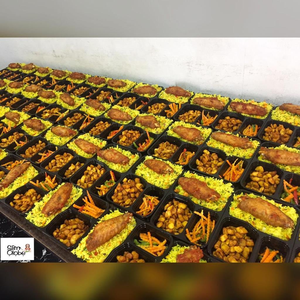  @SlimOlobe is an online catering kitchen, ready to storm your events with mouth watering food. For every event recommendation you make too, you'd get a special package.