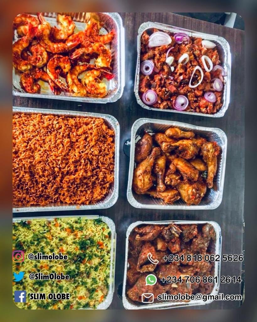 Why are you yet to patronise us  @SlimOlobe ? Every single food on this thread is the handiwork of Slim Obe kitchen.Email: slimolobe@gmail.com