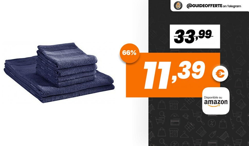ninjaofferte's tweet photo. PREZZO BOMBA❗️ ~ 2 teli bagno e 4 asciugamani per il viso AmazonBasics Performance, Blu scuro

💰 11,39€ anziché 33,99€

Affare niente male considerando che la versione con meno asciugamani costa più del doppio!

➡️ https://t.co/Ax1fi5Ig7w

🔎Categorie
 |#bagno|

🔰 @Monke… https://t.co/7mzkCKnp5P