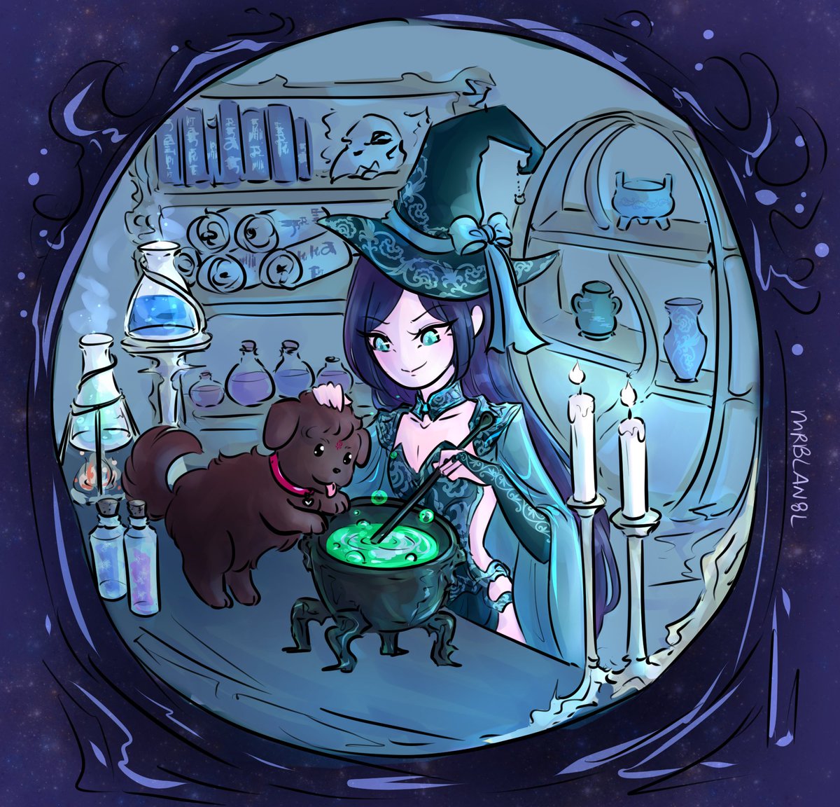 mrblank8l's tweet photo. happy halloween from witch sj and his bingpup~~ #BingJiuWeek2020 #冰九 #svsss https://t.co/6JEeZ07y0C
