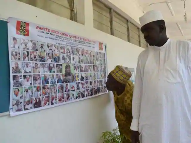 75Kobo's tweet photo. #ondisday #31October2015 The Nigerian army posted a photographic collage of 100 wanted Boko Haram militants. The collage featured Abubakar Shekau cradling an AK-47 assault rifle with belts of ammunition strapped to his chest. https://t.co/mSv7P2qSI3
