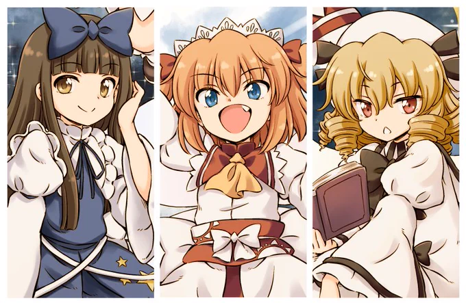 10/26発売の「東方Project人妖名鑑 常世編」にて三妖精のイラスト&コメントを寄稿をさせて頂きました!
良かったら是非! 