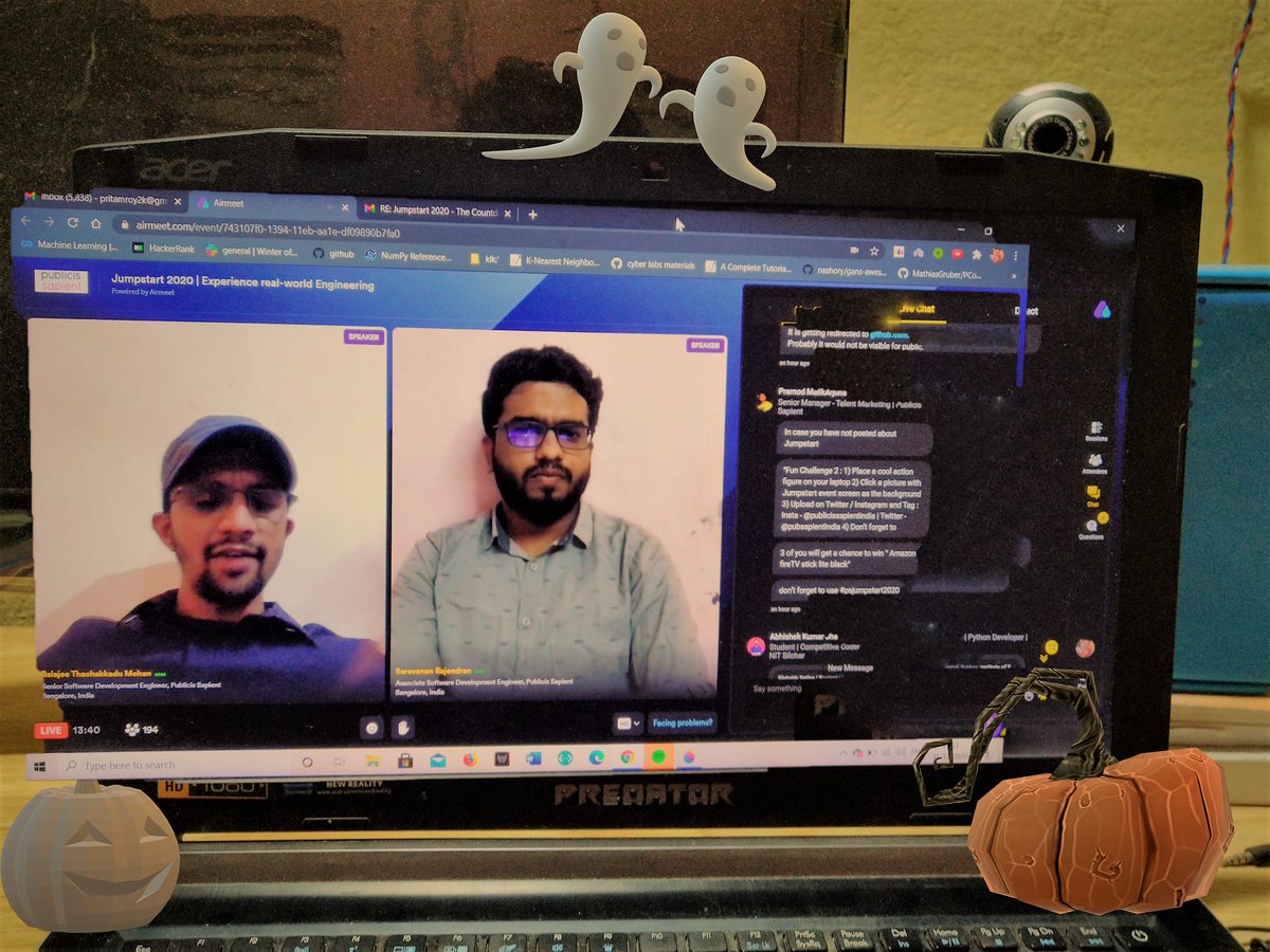 chefpr7's tweet photo. #psjumpstart2020 @PublicisSapient #Halloween #JumpStart2020 https://t.co/ojCOdfHyd9