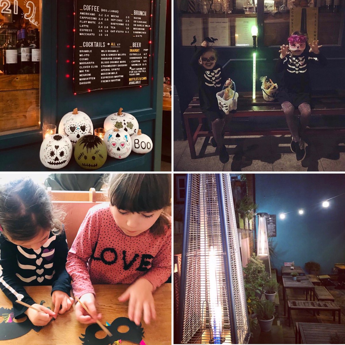 CuckooPrestwich's tweet photo. 🎃 Happy Halloween 👻 
...
Join us today with your #littlecuckoos to pick up some treats and tag #hallohatch to win prizes
...
Plus, design some masks inside, whilst the big kids grab some substantial booze and food 🍕🍷🍺
...
Book or walk up for the heated garden 🔥🔥🔥 https://t.co/FbHBAoiVxk