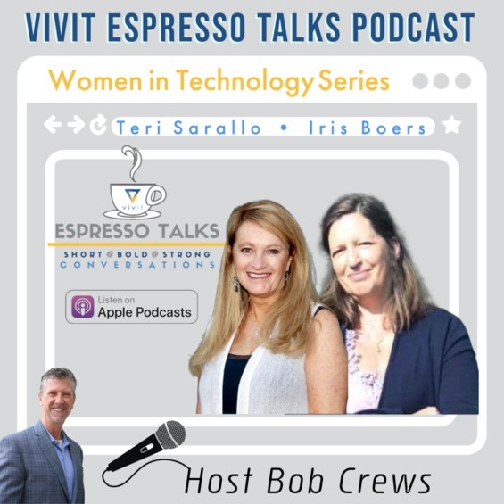 RhondaQuaranta's tweet image. #EspressoTalks Women in Tech podcast welcomes @VivitWorldwide dynamic trio @BobCrews_CPTech @terisarallo &amp;amp; @Soloiris Join the excitement w/ these 3 about benefits of Vivit’s LUG &amp;amp; SIGs so u can expand participation w/in community bit.ly/3dZPcNU