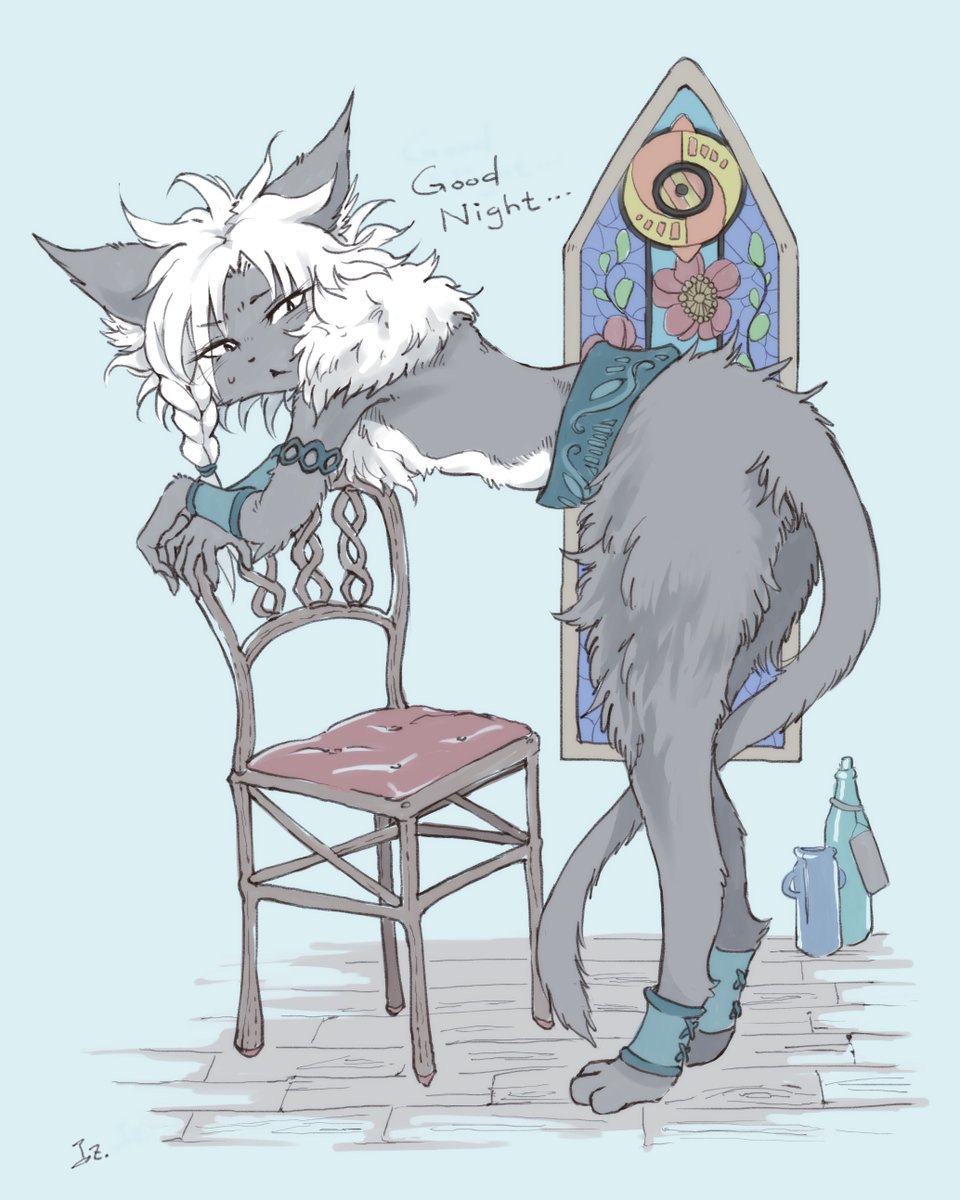 #今月描いた絵を晒そう #KeMoFan #イラスト
相変わらずのガバガバ絵幅です🐭 