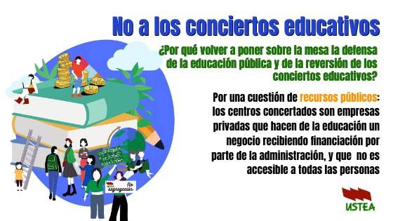 usteaeducacion's tweet photo. Los centros concertados son empresas privadas que hacen de la educación un negocio recibiendo financiación por parte de la administración, no es accesible a todas las personas: cuotas (ya no voluntarias) uniformes,actividades complementarias, etc.
https://t.co/wJZAdEgDB1 https://t.co/h0iG5cJ22H