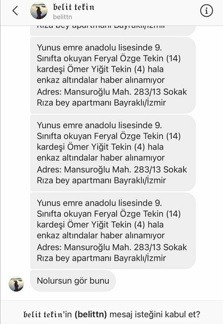 ADRESLER BURDA YAYMAK SİZİN ELİNİZDE HADİ #Yanındayızİzmir 
#depremizmir 
#Artçı