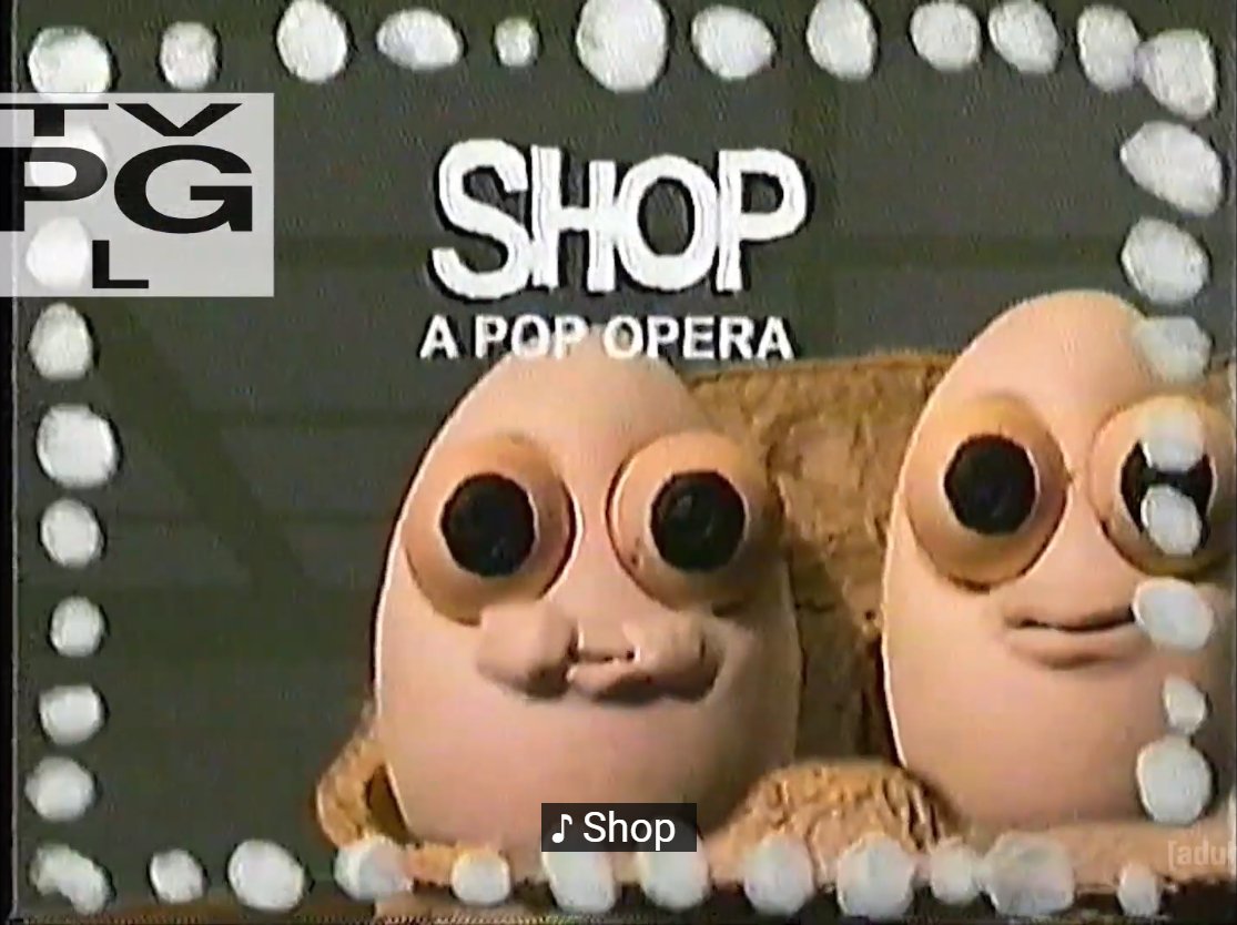 skysoundfanatic's tweet image. I absolutely LOVE this theme song. This happy little pop song and the cute little talking food items just make me so... HAPPY!!! XD Thanks yet again @JackStauber for this wonderful little [adult swim] small. #AdultSwim #SHOPAPopOpera #CartoonNetwork #animation #JackStauber