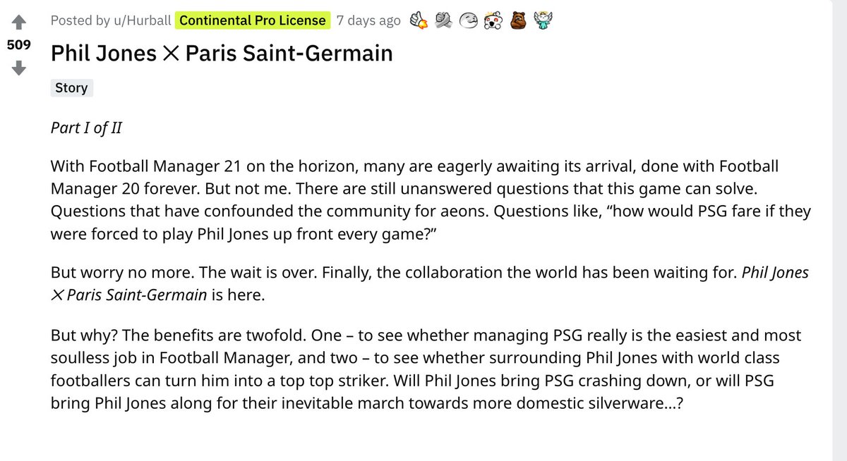 You remember the guy who turned Millwall into thugs? He's back again. This time seeing what would happen if you put Phil Jones up front for PSG.